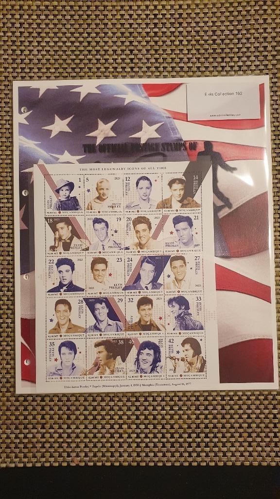 Postzegels Elvis Presley - Edel Collecties 162, Postzegels en Munten, Postzegels | Thematische zegels, Overige thema's, Ophalen of Verzenden
