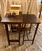 Unieke uitschuifbare side table, 3 tafels, kleur burgendy, Hoofdstraat 15, Zo goed als nieuw, Il fienile, Info@ilfienile.nl