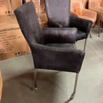 nieuwe armstoelen met skate wielen nu 69 euro, Ophalen, Zwart, Nieuw, Metaal