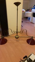 Oude Biljartlamp, Huis en Inrichting, Lampen | Hanglampen, Gebruikt, Metaal, Old, 50 tot 75 cm
