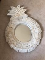 Spiegel ananas whitewash, Huis en Inrichting, Woonaccessoires | Spiegels, Minder dan 50 cm, Ophalen of Verzenden, Zo goed als nieuw
