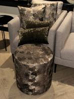 Accessoires set kussens poef CLAUDI chique groen goud, Huis en Inrichting, Woonaccessoires | Zuilen en Pilaren, Ophalen, Gebruikt