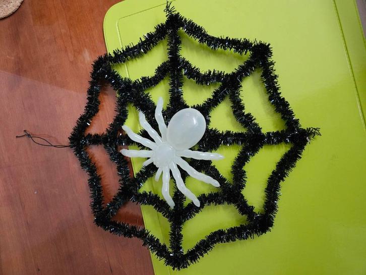 Halloween Herfst spinneweb met spin, Hobby en Vrije tijd, Overige Hobby en Vrije tijd, Zo goed als nieuw, Ophalen of Verzenden