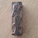 Oud boekdrukcliche, kopergravure, Antiek en Kunst, Antiek | Gereedschap en Instrumenten, Ophalen of Verzenden