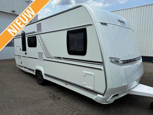 Fendt Bianco Selection 550 SKM met stapelbedden, Caravans en Kamperen, Caravans, tot en met 5, Treinzit, Fendt, Dwars-stapelbed