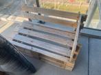 Palletbank - Donkergrijs - 1 Persoon, Ophalen of Verzenden, Gebruikt, Hout