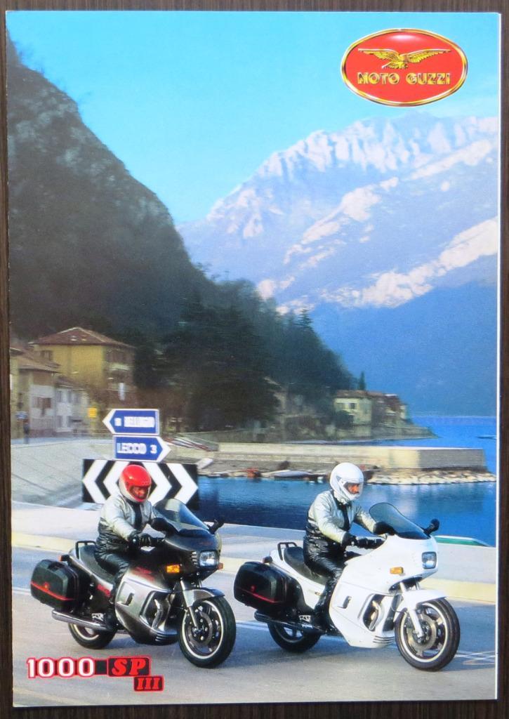 Folder Moto Guzzi 1000 SP III - 1989 (Engels), Motoren, Handleidingen en Instructieboekjes, Moto Guzzi, Verzenden