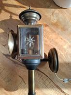 Koetslamp - Messing & Facet Geslepen Glas - 220V, Ophalen of Verzenden