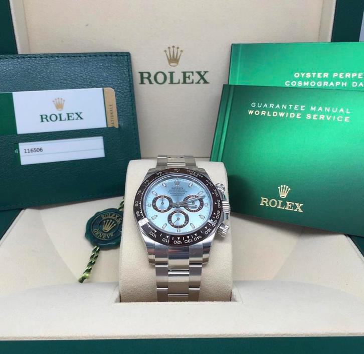 Rolex Daytona Platin 116506, Sieraden, Tassen en Uiterlijk, Sporthorloges, Nieuw, iOS, Ophalen of Verzenden