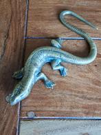 Massief messing krokodil reptiel., Ophalen of Verzenden