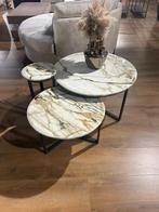 Opium 3-delig salontafel, Huis en Inrichting, Ophalen, Nieuw, Rond, Minder dan 55 cm
