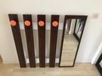Vintage space age kapstok met spiegel, Huis en Inrichting, Gebruikt, Minder dan 100 cm, Hout, Ophalen