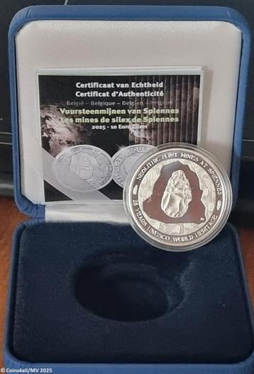 BELGIË 10 EURO 2025 "NEOLITHISCHE VUURSTEENMIJNEN SPIENNES" beschikbaar voor biedingen