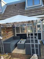 Tuinpaviljoen 3x3 zelf demonteren met loungeset en kussens, Tuin en Terras, Partytenten, Ophalen, Gebruikt, Partytent, Minder dan 4 meter