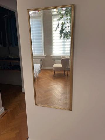 Goudkleurige Vintage Passpiegel beschikbaar voor biedingen