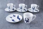 4x Nespresso design kop en schotel - Singatoba, Ophalen, Gebruikt, Overige stijlen, Kop(pen) en/of Schotel(s)