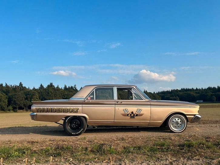 Unieke lak  Ford Fairlane 1963 Thunderbolt Tribute LPG, Auto's, Oldtimers, Particulier, Lichtmetalen velgen, Metallic lak, Sportstoelen