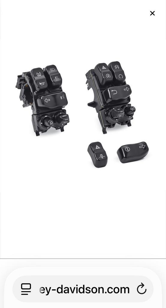 Verlichte handbedieningsschakelaars M8 touring, Motoren, Onderdelen | Harley-Davidson, Nieuw, Ophalen of Verzenden