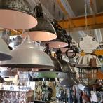 OPRUIMING antieke oude industriele hanglampen hanglamp, Verzenden, Zo goed als nieuw, Glas, Minder dan 50 cm