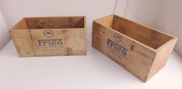 Frico, ouderwetse houten kistjes van Frico beschikbaar voor biedingen
