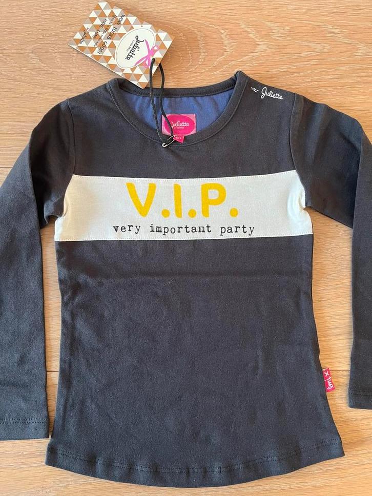 Longsleeve Little Miss Juliette mt 104 NIEUW!, Kinderen en Baby's, Kinderkleding | Maat 104, Nieuw, Meisje, Shirt of Longsleeve