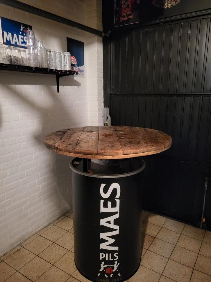 Stoere grote Maes statafel, Huis en Inrichting, Tafels | Statafels, Gebruikt, Ophalen of Verzenden