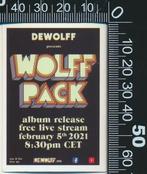 Sticker: Dewolff (Concertposter 2), Ophalen of Verzenden, Zo goed als nieuw, Bedrijf of Vereniging