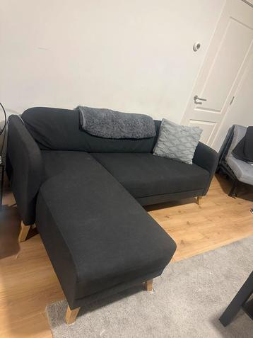 Zwarte 3-zits Sofa - Perfect voor Kleine Ruimtes beschikbaar voor biedingen