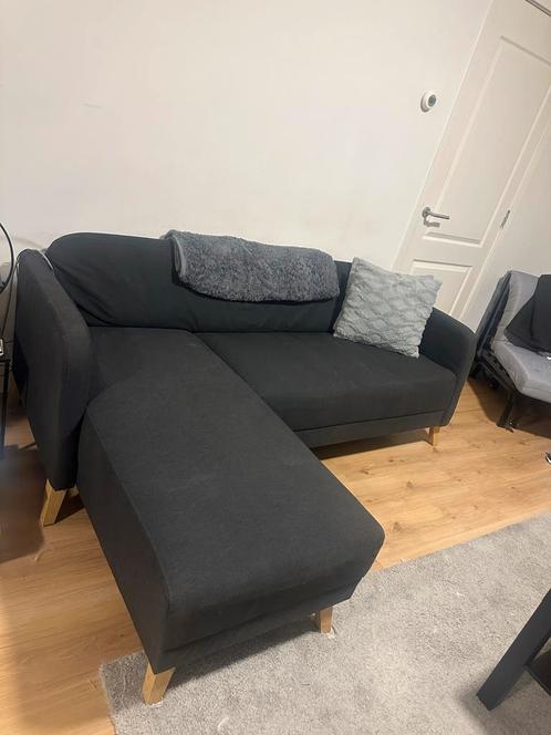 Zwarte 3-zits Sofa - Perfect voor Kleine Ruimtes, Huis en Inrichting, Banken | Sofa's en Chaises Longues, Gebruikt, Driepersoons