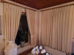 overgordijnen, makkelijk wasbaar, crèmekleurig, Ophalen, Gebruikt, 100 tot 150 cm, Crème