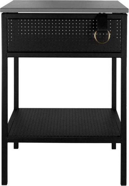 Maze Tracy Black right zwart rechtsdraaiend bijzettafeltje, Huis en Inrichting, Tafels | Sidetables, Nieuw, 25 tot 50 cm, 50 tot 100 cm