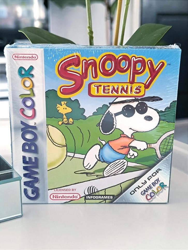 Snoopy Tennis Game Boy Color Sealed CIB, Spelcomputers en Games, Games | Nintendo Game Boy, Nieuw, Avontuur en Actie, 1 speler
