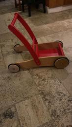Blokkenwagen / loopwagen (Pinolino), Kinderen en Baby's, Speelgoed | Houten speelgoed, Ophalen, Gebruikt, Duw- of Trekspeelgoed