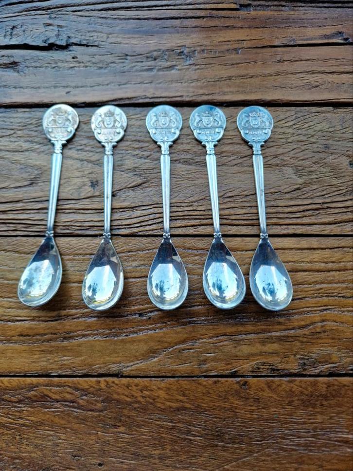 verzilverd zilverwerk gemerkt Almere lepeltjes, Antiek en Kunst, Antiek | Bestek, Ophalen of Verzenden