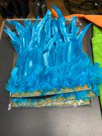 4x Blauwe veren hoofdtooien, Kleding | Dames, Carnavalskleding en Feestkleding, Ophalen of Verzenden, Nieuw