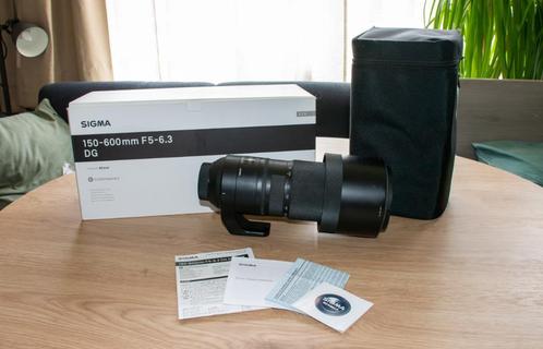 Sigma 150-600mm F5-6.3 DG OS HSM voor Nikon, Audio, Tv en Foto, Fotografie | Lenzen en Objectieven, Zo goed als nieuw, Telelens
