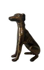 Grote bronzen hond, Antiek en Kunst, Antiek | Koper en Brons, Verzenden, Brons