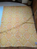 Retro Leidse van Wijk 100% Scheerwol Deken - 210x160cm geel, Ophalen of Verzenden, Gebruikt