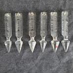 6 grote pegels diamant pijlen onderdelen kroonluchter, Huis en Inrichting, Lampen | Kroonluchters, Ophalen of Verzenden, Gebruikt