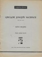 ----Bo1662 bladmuziek gregor joseph werner  -, Muziek en Instrumenten, Bladmuziek, Ophalen of Verzenden, Gebruikt, Artiest of Componist