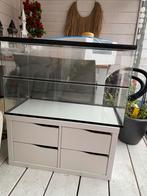 Hamster scaping terrarium 80x40 + kast en toebehoren, Ophalen of Verzenden, Zo goed als nieuw, Leeg aquarium