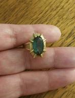 Prachtige 14 karaat goud ring met toermalijn, Verzenden