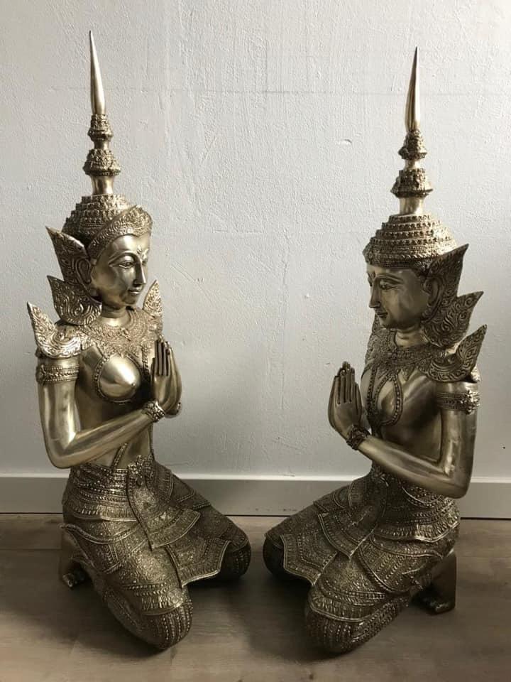 1 Thais Boeddha beeld van ijzer, Antiek en Kunst, Kunst | Beelden en Houtsnijwerken, Ophalen