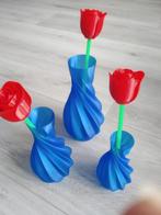 verschillende Sets van kunststof vazen met rozen, Ophalen of Verzenden, Nieuw, Binnen