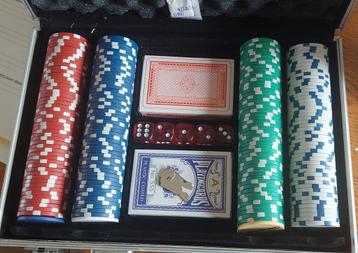 Te koop een poker set. 