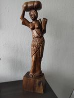 Beeld Balinese vrouw hoogte 46 cm, Antiek en Kunst, Kunst | Beelden en Houtsnijwerken, Ophalen of Verzenden