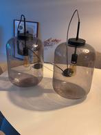 Hanglampen Juno XXL Karwei rookglas 2 stuks, Huis en Inrichting, Lampen | Hanglampen, Ophalen, Zo goed als nieuw, Minder dan 50 cm