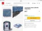 Verzwaarde deken, Huis en Inrichting, Slaapkamer | Beddengoed, Ophalen, Eenpersoons, Wit, Deken of Dekbed