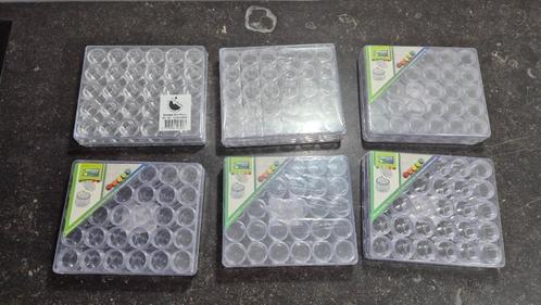 Opbergdoos met kleine 30 potjes (6 stuks), Hobby en Vrije tijd, Knutselen, Nieuw, Materiaal, Ophalen