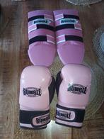 Roze Rumble kids boks set handschoenen en scheenbeschermers, Sport en Fitness, Vechtsporten en Zelfverdediging, Ophalen of Verzenden